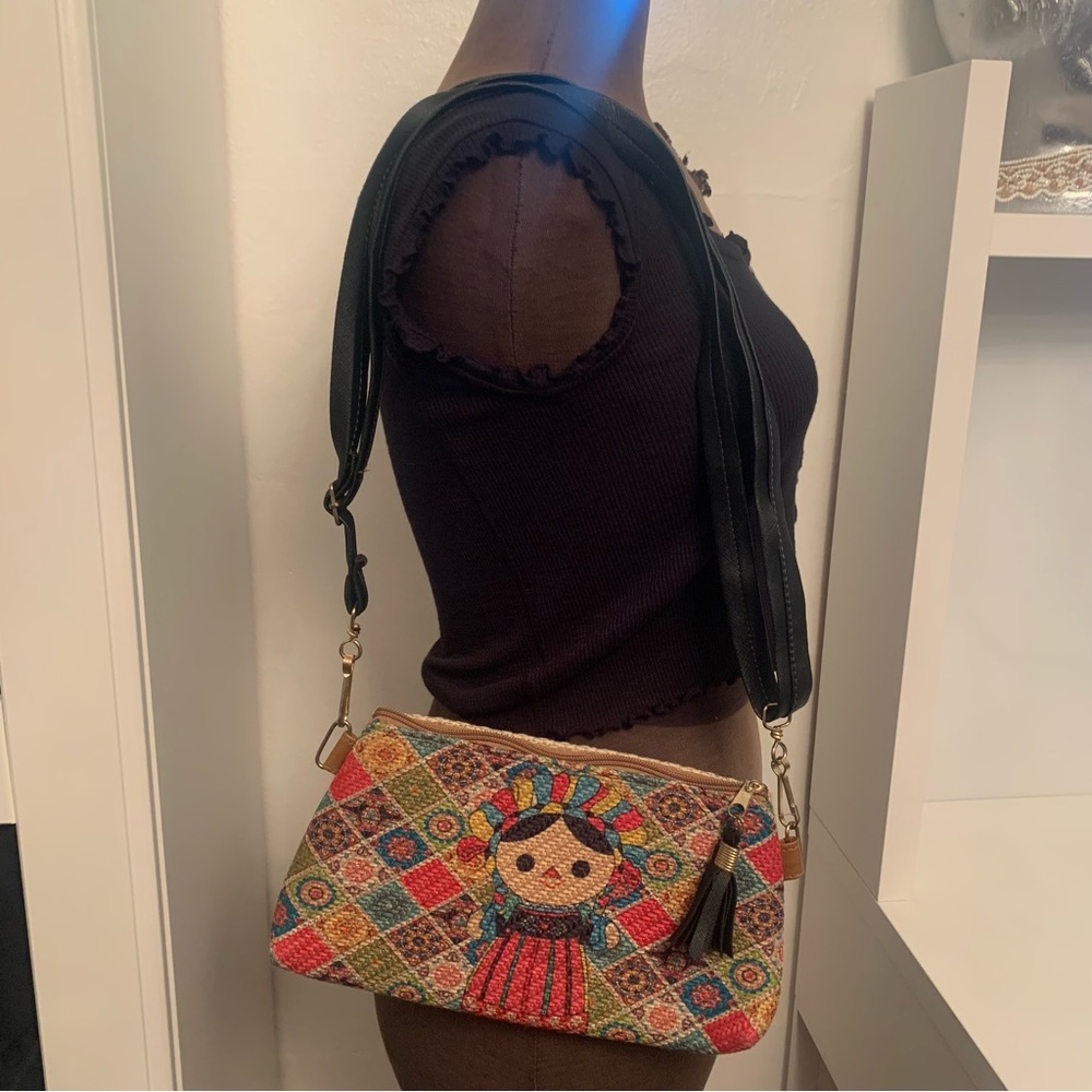Frida Kahlo Bag Handmade Hand purse Mexican spring summer colorful artist Mexico